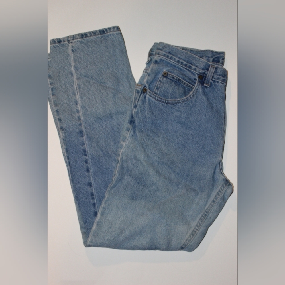 Vintage Backroad Blues Denim Jeans Light Wash Straight Leg 30x32